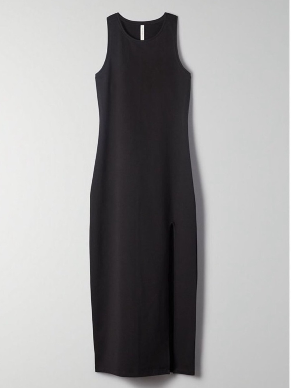 NWT Babaton The Group Melu Racerback Maxi Dress Front Slit Black Medium